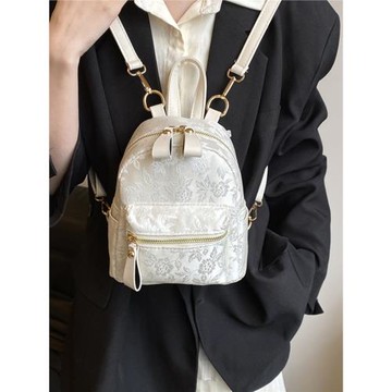 新中式國風刺繡雙肩包女2025新款潮時尚高級感洋氣百搭爆款小背包