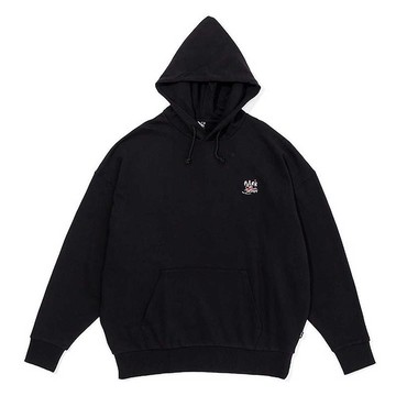 日本限定 POLER SLEDDY HOOD 寬鬆版連帽上衣 休閒上衣 黑