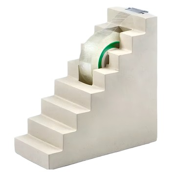 DOIY 步步高陞膠帶台  尺寸9.8x16.5x16.7  材質: 泥擬土  D095  1個