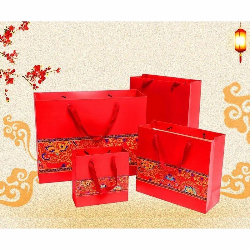 楽天市場】【32x26x12cm 5枚組】ギフトバッグ ラッピング袋 A4