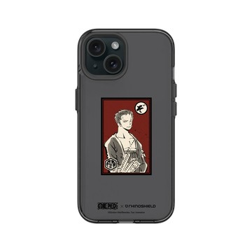 iPhone 15 Clear 酷墨灰 - 航海王 One Piece - 角色畫框系列-索隆