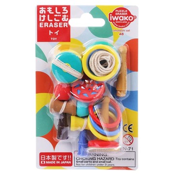 Iwako 造型橡皮擦玩具Set  傳統玩具 多色  1組