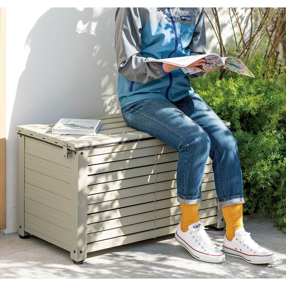 ガーデニング フラワー ガーデニング用品 エクステリア 収納庫 物置 ベンチルーバーストッカー 深型タイプ幅84 G 通販 Lineポイント最大1 0 Get Lineショッピング