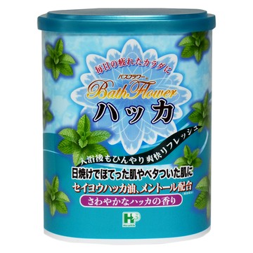 Bath Flower 溫泉入浴劑 薄荷涼 680g 含薄荷油 清涼舒爽  1罐