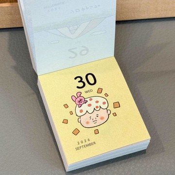 🔥臺灣出貨 好物上新💥 小紅書同款日系插畫風mini小檯曆一日一頁無粘性手賬素材日曆擺件