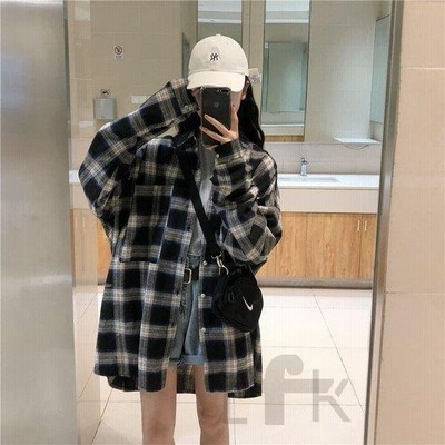高校生 中学生 ファッション 長袖 春 秋 トップス シャツ 黒 ブラック チェック柄 ダンス 衣装 韓国 10代 代 通販 Lineポイント最大get Lineショッピング