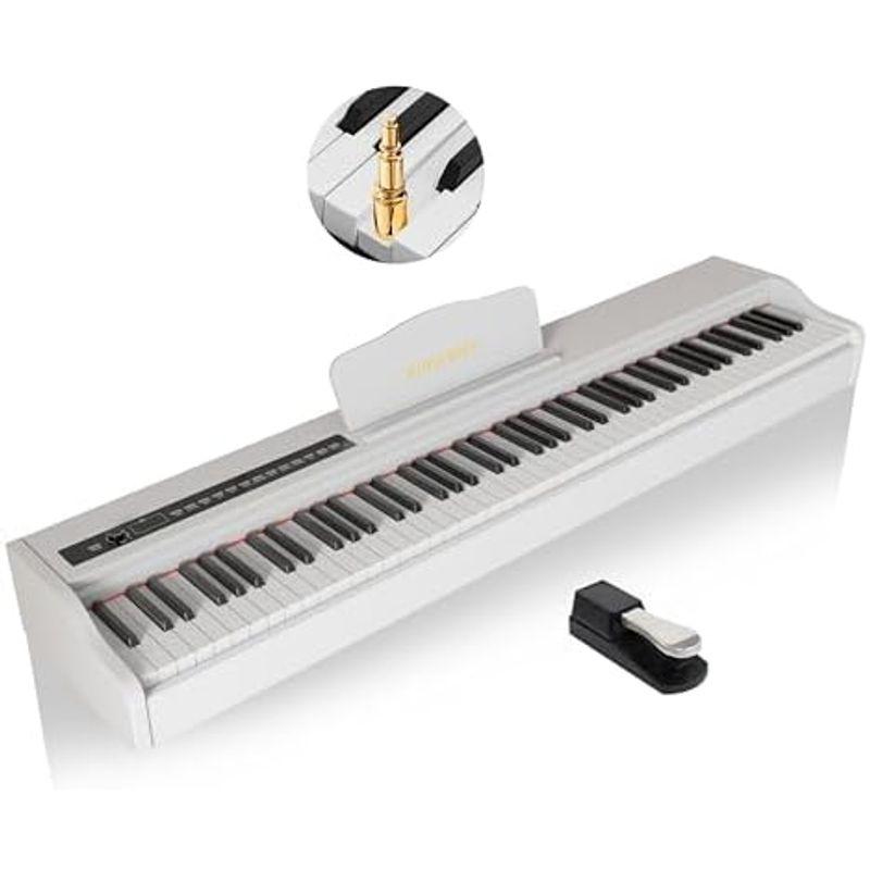電子ピアノ KIMFBAY 88鍵盤 ハンマーアクション midi デジタルピアノ の電子ピアノ シンプル 人気 薄い セット おしゃれ D