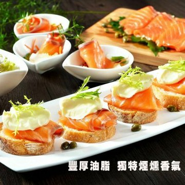 【鮮綠生活】頂級智利煙燻鮭魚(100克/包)共5包