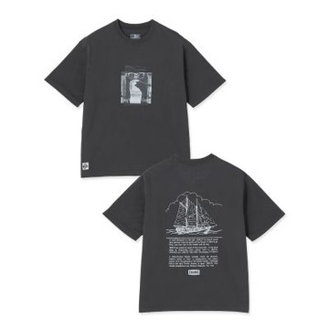 CHUMS Old Booby Archive T-Shirt 男 短袖上衣 炭黑色 CH012724G004