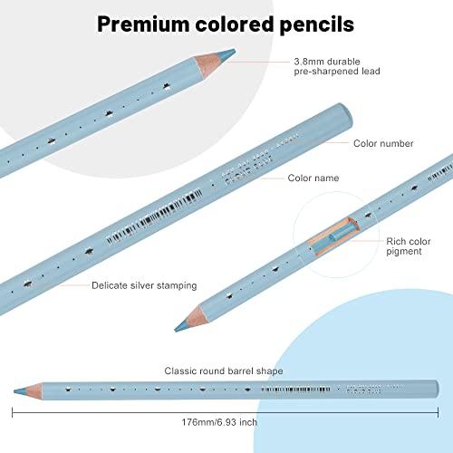 Arrtx 色鉛筆 72色セット ソフトコア色鉛筆 子供、大人、アーティスト向け 塗り絵、イラスト、デザイン、描画、グラフィティ画材