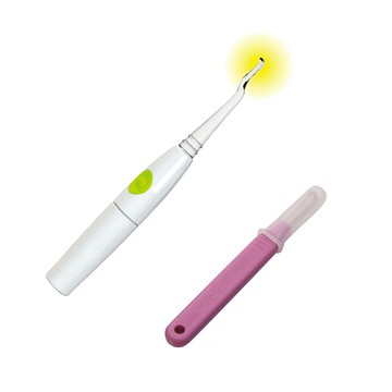 日本 LEBEN - LED掏耳棒+日製掏耳棒NEO(粉紅)