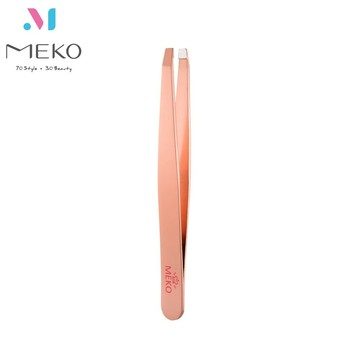 MEKO 匠芯雕琢精準平口眉毛夾  3H-008 / 眉毛夾 平口眉夾 平口眉毛夾 拔毛夾 玫瑰金 鑷子 除毛器材
