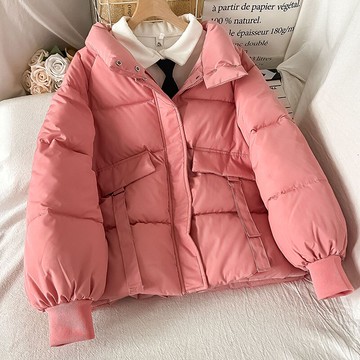 棒球服棉服棉衣女新款冬季ins港風小個子小棉襖初冬裝外套