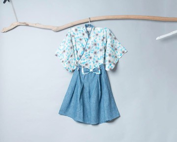 淺草振袖和服-訂製 花70vs牛仔棉麻