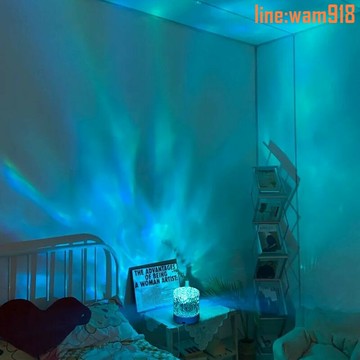 【店長推薦】小紅書氛圍燈網紅浪漫水波紋投影燈房間臥室動態小夜燈水紋燈七彩