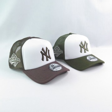 NEW ERA MLB球帽 EARTHTONES WORLD SERIES 運動帽 卡車帽 NE6042840-洋基