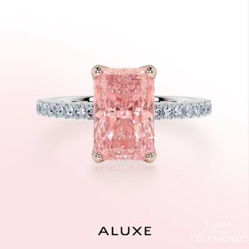 ALUXE 亞立詩 IGI 1.04克拉 FVPVS1 18K金 粉紅鑽 求婚鑽戒 ROSE My Love 系列 RS3165(培育鑽石)