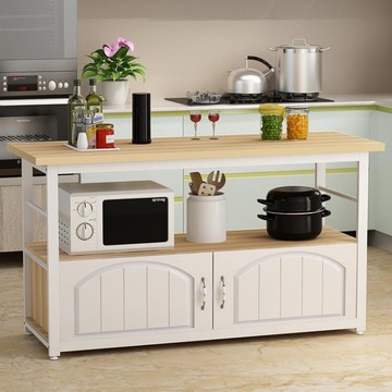 多功能微波爐廚房置物架落地多層收納儲物櫃切菜桌灶臺架碗櫃櫥櫃 dmmhy