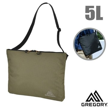 【GREGORY】EASY MESSENGER AL 5L 輕量斜背包(可調式肩帶)文件包_ 138242-1475 卡其綠