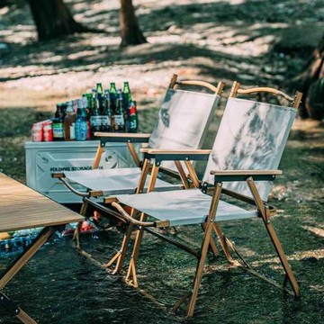 克米特椅子戶外折疊椅露營野餐桌子釣魚休閑便攜椅子超輕鋁合金凳