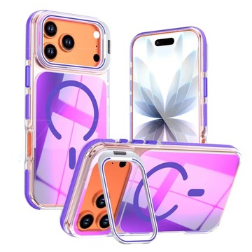訊彩變色龍 鏡頭支架 磁吸殼 手機殼 適用 蘋果 iPhone 17 16 15 14 13 12 Pro Max保護殼