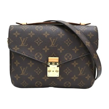 LOUIS VUITTON LV 路易威登 棕色 原花 帆布 Pochette Metis 兩用包 M44875 【二手名牌BRAND OFF】