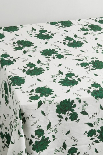 Emilia Wickstead - Floral-print Linen Tablecloth - White - one size