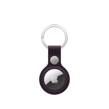 Apple AirTag 精細織紋鑰匙圈 – 黑莓色