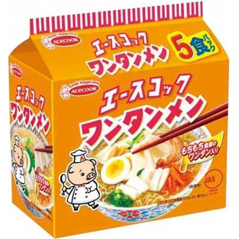 エースコック ワンタンメン 5食パック