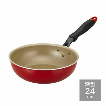 日本代購 DOSHISHA evercook 24cm 深型 平底鍋 不沾鍋 炒鍋 電磁爐可用 EIFP24DRD2