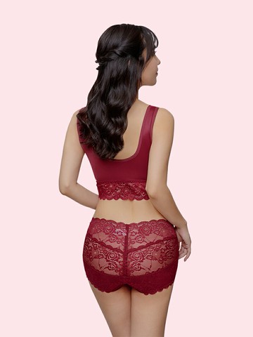 Angellir 舒柔蕾居家內褲_酒紅色 居家內褲 蕾絲  台灣官方授權販售 日本正貨  日本必買 | 日本樂天熱銷