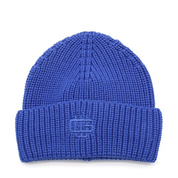 Garment Workshop - Brady Blue Wool Blend Beanie