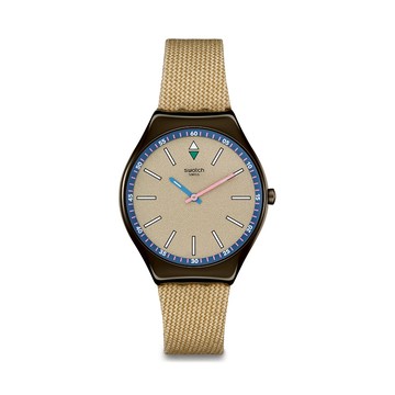 Swatch SUNBAKED SANDSTONE 超薄手錶/瑞士製造 SYXM100 (38mm)【官方旗艦店】