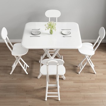 ??免運 可開發票 可折疊桌家用餐桌小戶型餐桌椅組合簡易飯桌簡約出租房小桌子折疊