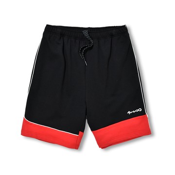 KINGO男款｜黑紅撞色出芽慢跑短褲611305