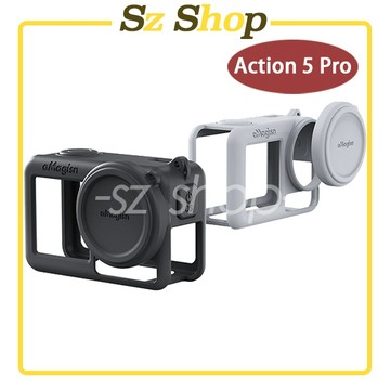 DJI Action 5 PRO 矽膠保護套+頸繩+防丟繩+鏡頭蓋 / Action 5 PRO 保護套 /矽膠套