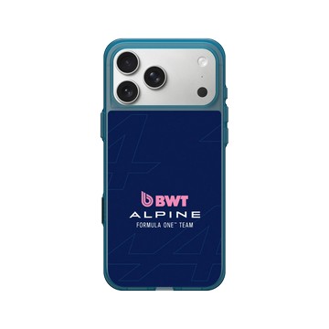iPhone 17 Pro Max Clear (相機按鈕) 夜幕藍 - Alpine - 2025 BWT Alpine Formula One Team Logo