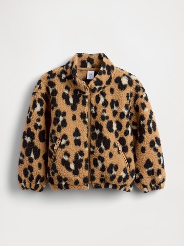 女幼童裝 刷毛立領外套-卡其色