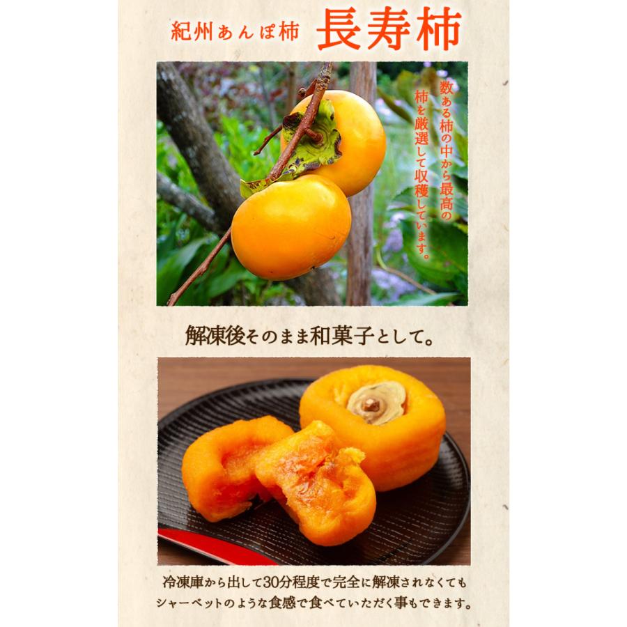 『紀州あんぽ柿 長寿柿 60g×10個』 クール冷凍便 和歌山県産