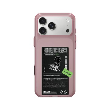 iPhone 17 Pro Max Clear (相機按鈕) 晶醺玫 - Marine Debris - 塑膠袋逆帆魷（隱藏版）