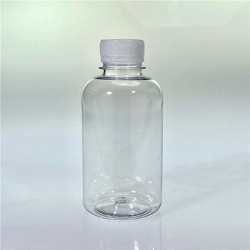 【史代新文具】JS-500P 透明圓型白蓋PET胖胖飲料瓶 500ml