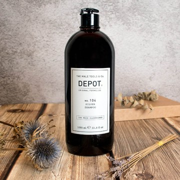 義大利 DEPOT 頭髮清潔 NO.104 灰白洗髮精 1000ml