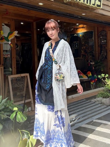 【部分現貨】柔和光影精緻簍空蕾絲羽織 罩衫 (3色) 7CA-4108