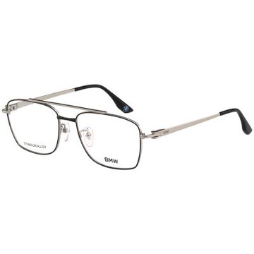 BMW 純鈦 光學眼鏡(黑色配銀色)BW5102H