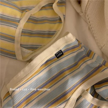 少女夢 夏日親膚【大海與日落的配色】女生纖維內褲女純棉抗菌