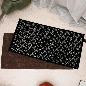 ESPRIT手工羊毛地毯-紳士品味 70X140cm 棕/黑 紳士品味 70X140 黑