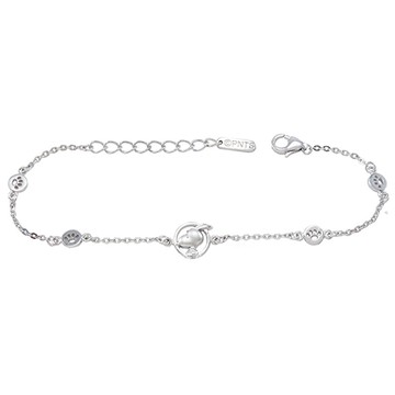 史努比SNOOPY-飛翔史努比-銀飾手鍊