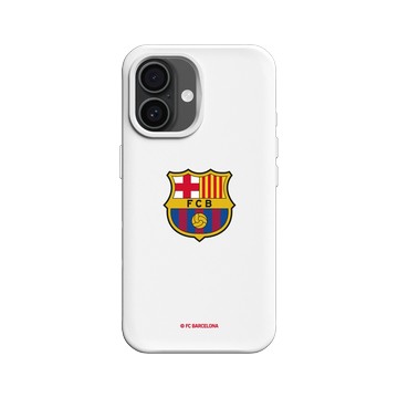 iPhone 16 SolidX 白 - FC Barcelona - FCB Logo
