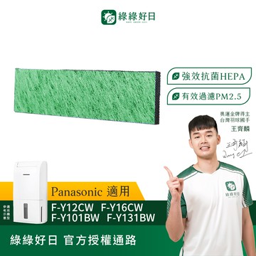適用Panasonic國際牌 F-Y12 F-Y16 F-Y101 F-Y131 抗菌 除濕機出風口專用濾網 綠綠好日