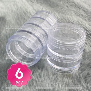 美甲飾品乳霜分裝連接盒10g*6層[97911]乳霜粉末分裝置物盒 連接盒 連體罐